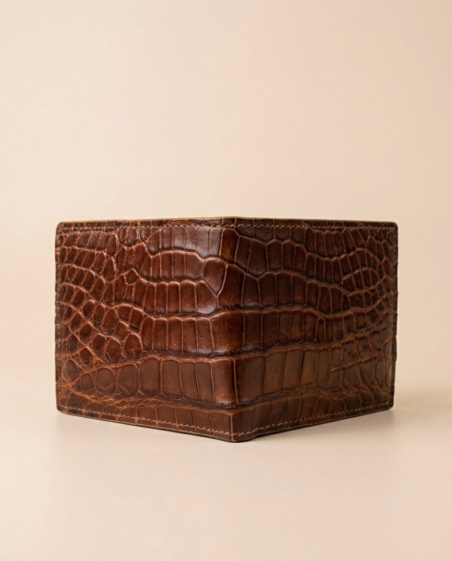 Cartera en piel de Cocodrilo