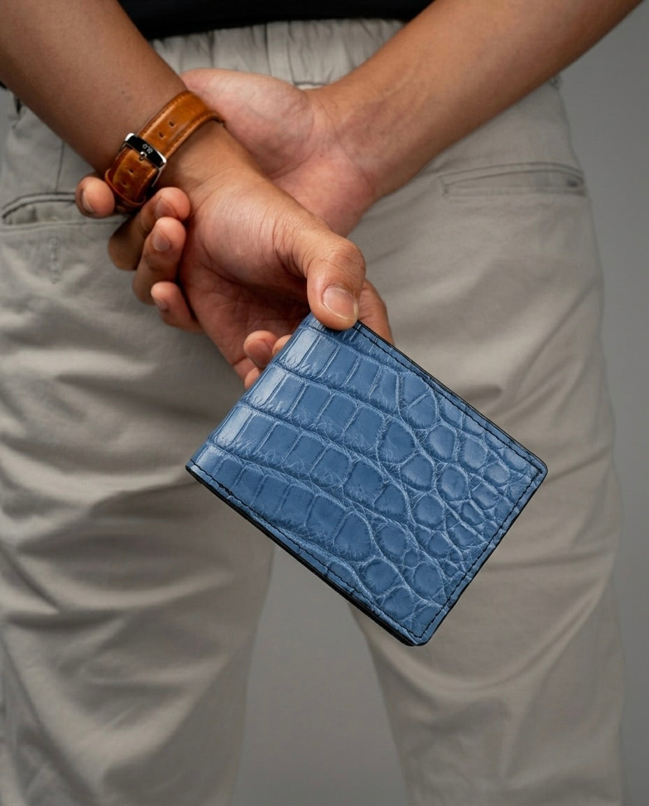 Cartera en piel de Cocodrilo