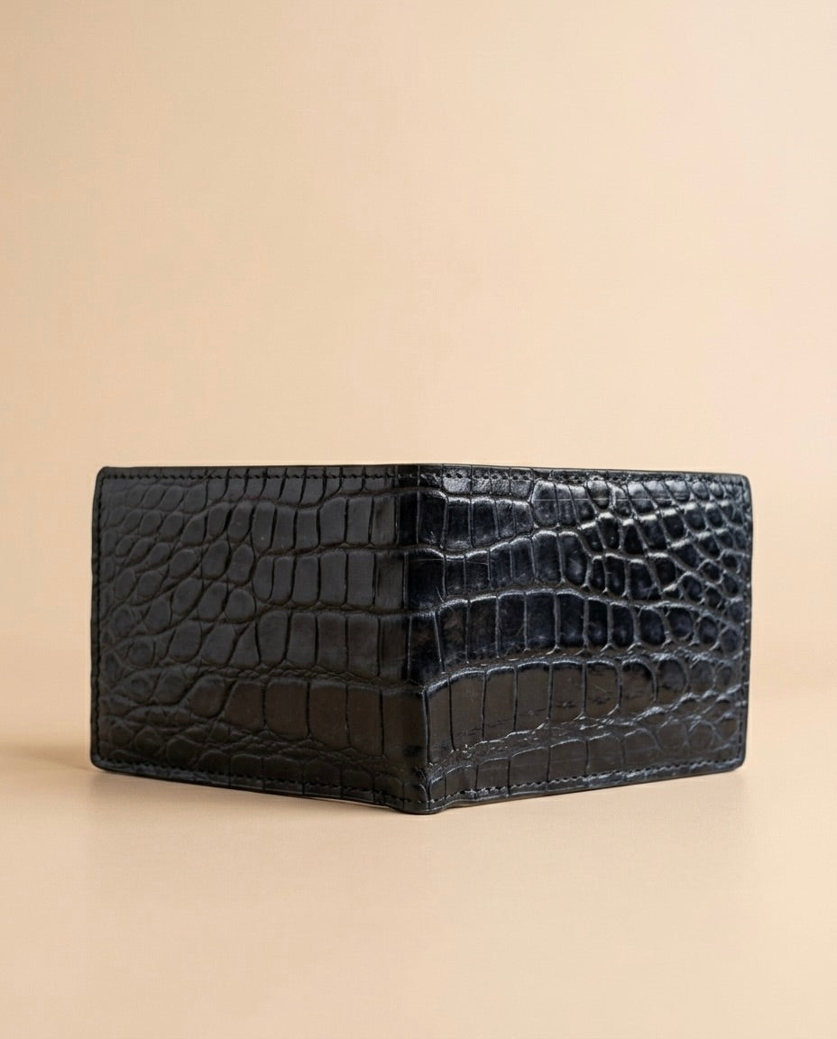 Cartera en piel de Cocodrilo