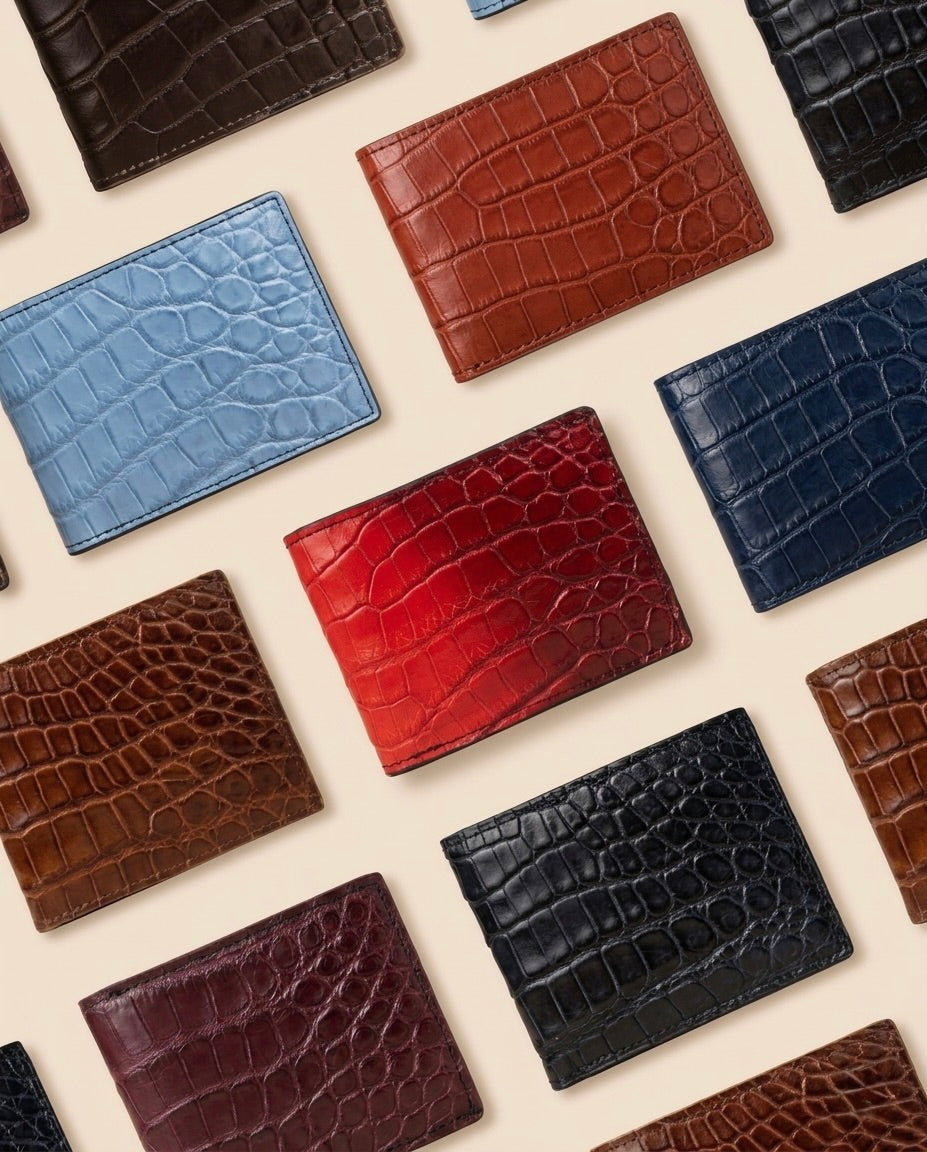 Cartera en piel de Cocodrilo