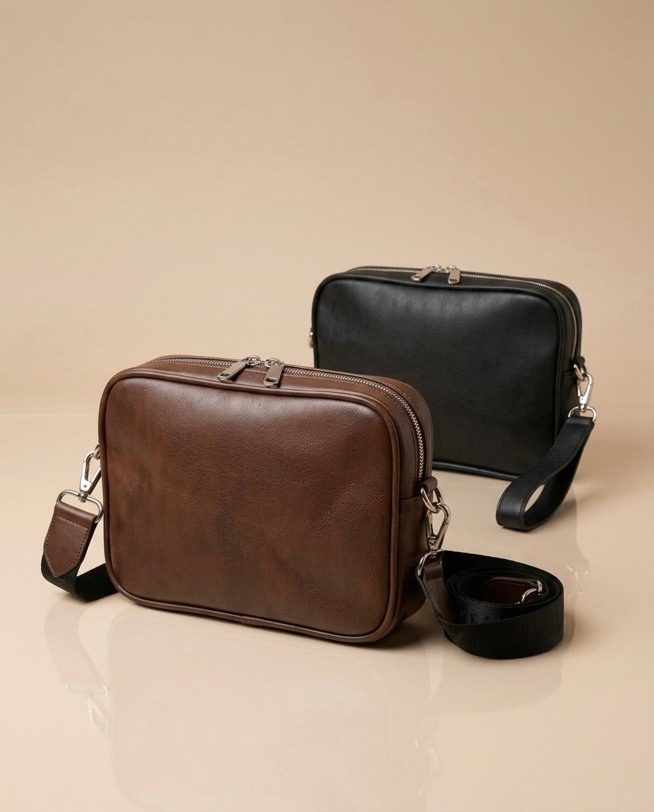 Crossbody Unisex en Piel de Ternero