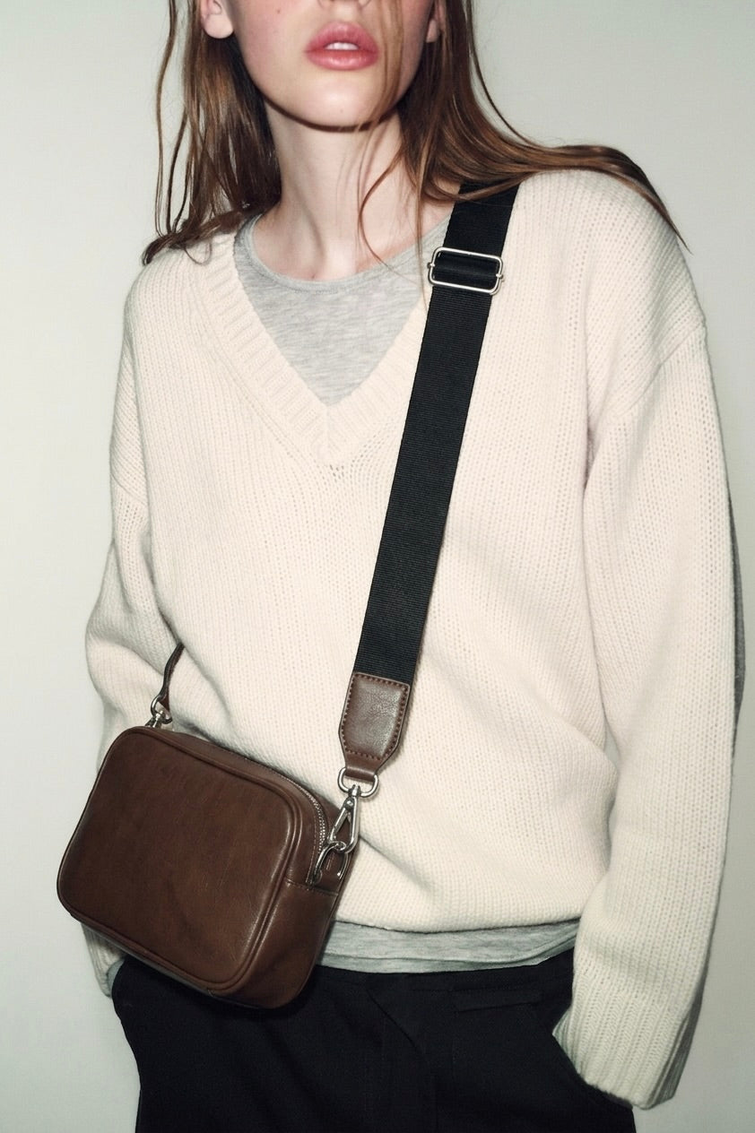 Crossbody Unisex en Piel de Ternero