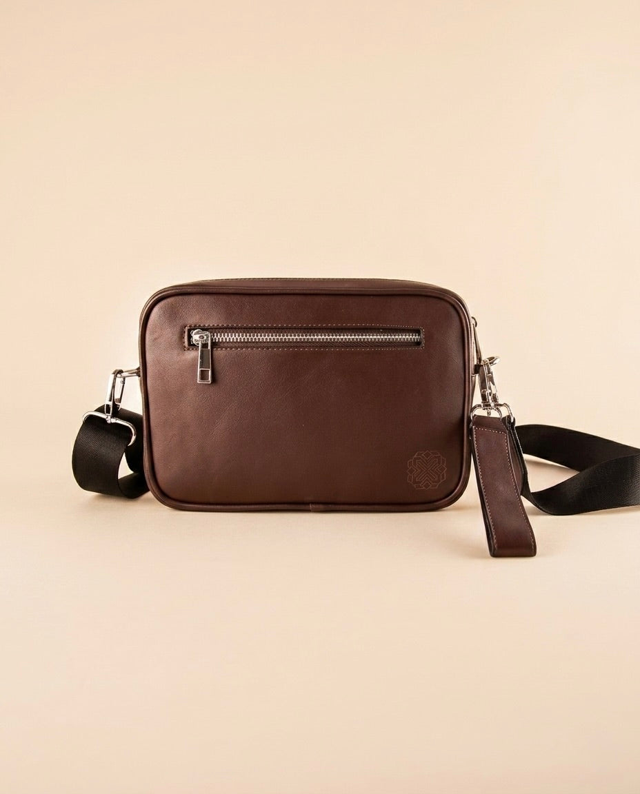 Bolso Crossbody de Piel de Serpiente Genuina Exótica