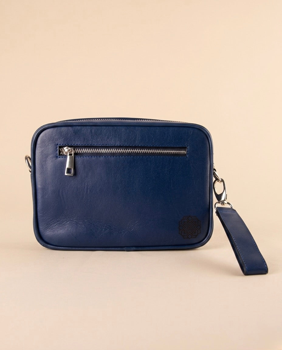 Bolso Crossbody de Piel de Serpiente Genuina Exótica