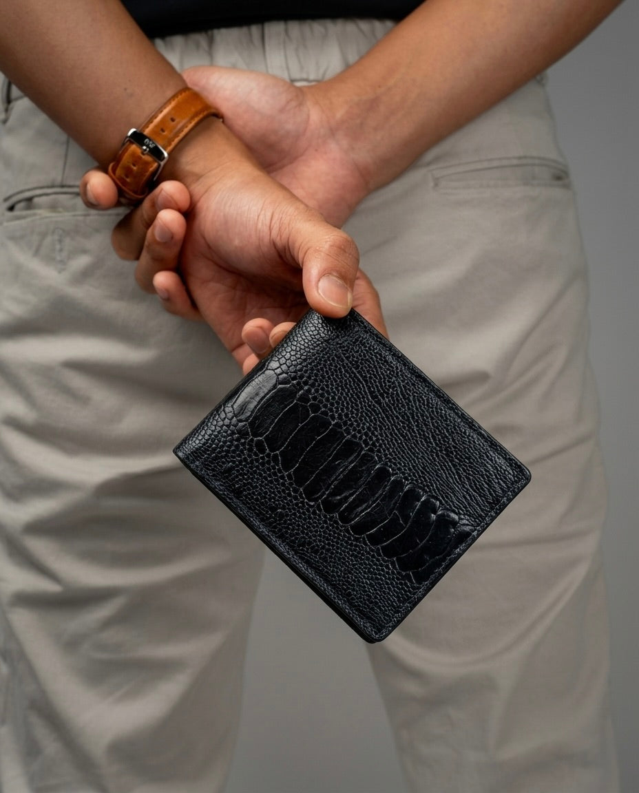 Cartera en Piel de Avestruz