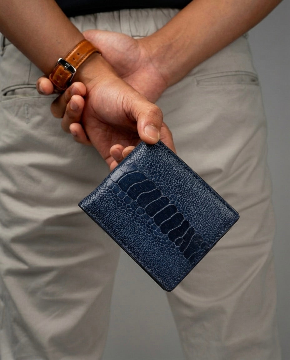 Cartera en Piel de Avestruz