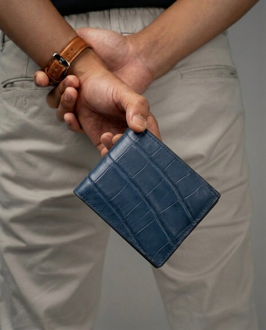 Cartera en piel de Cocodrilo