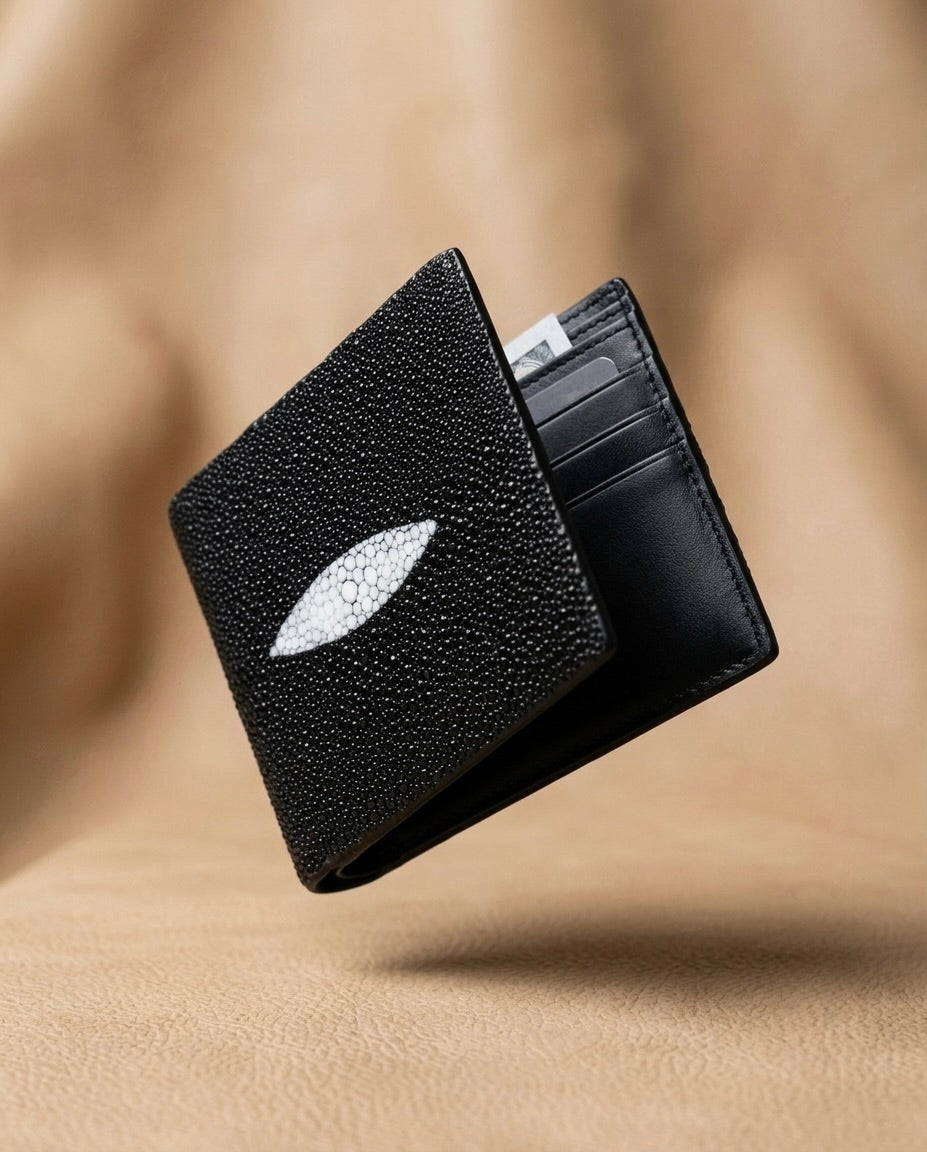 Cartera en Piel de Mantarraya Stingray slim | Romaní Leather