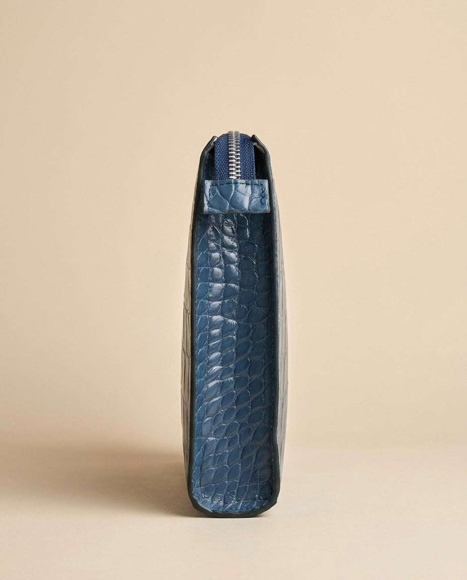 Clutch Bellagio Crocco Azul