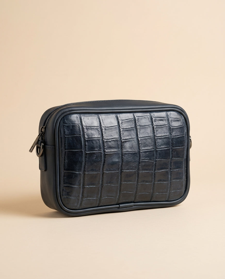 Crossbody en Piel de Cocodrilo