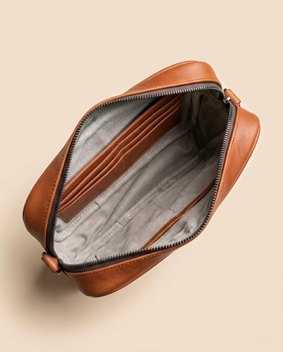 Crossbody en Piel de Cocodrilo