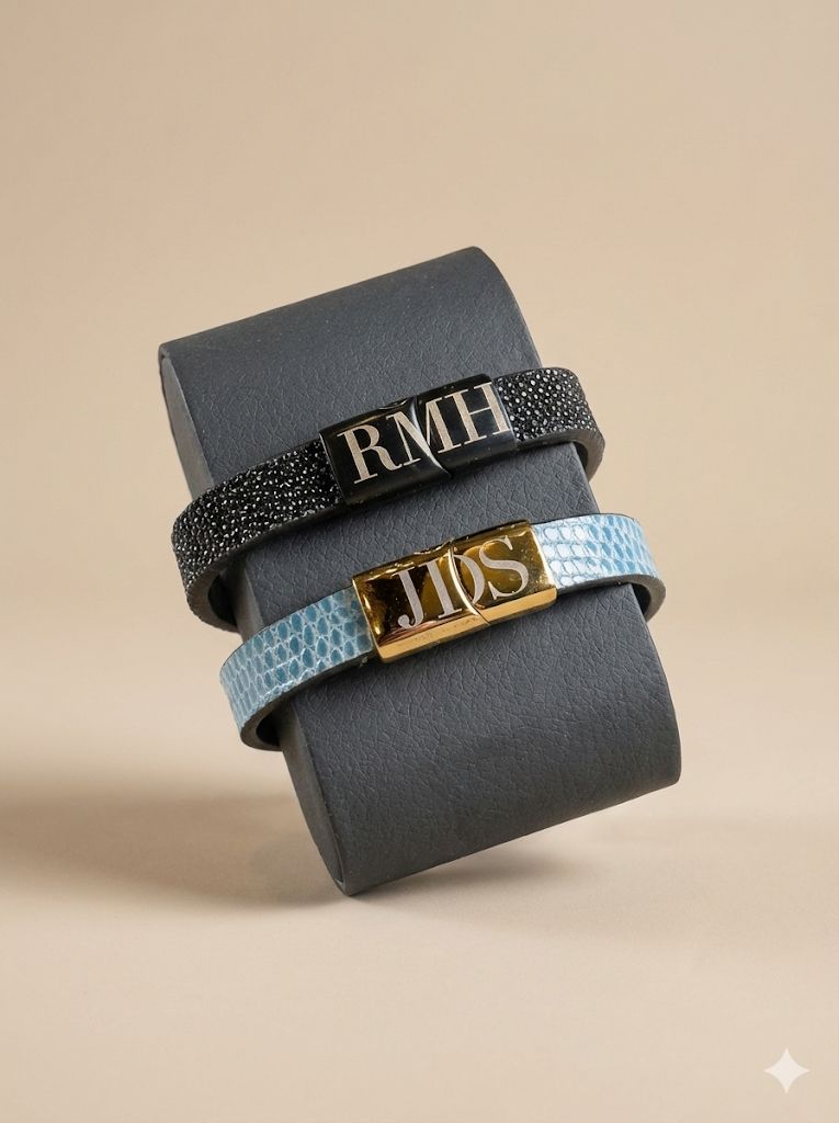 Pulsera de Piel de Mantarraya - Romani Leather - Foto 3